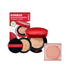 Phấn Nước Espoir Be Velvet Cover Cushion SPF42 PA++ 13g (Tặng Lõi Refill + Phấn Má Hồng Espoir Burry Cheek 4.7g)