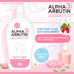 Sữa Dưỡng Thể Dưỡng Trắng Da Alpha Arbutin Collagen 3 Plus Body Lotion 500ml