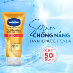 Serum Dưỡng Thể Chống Nắng Phổ Rộng Vaseline Healthy Bright Gluta-Hya Serum Burst Lotion SPF50 PA+++ 260ml