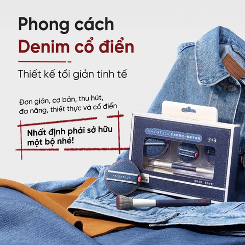 Bộ Cọ Mút Trang Điểm Amortals Just-The-One Beginner's Set