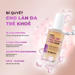 Tinh Chất Cải Thiện Độ Đàn Hồi Căng Mịn Da Sur.Medic Super Peptide 100TM Triple Collagen Lifting Serum 50ml