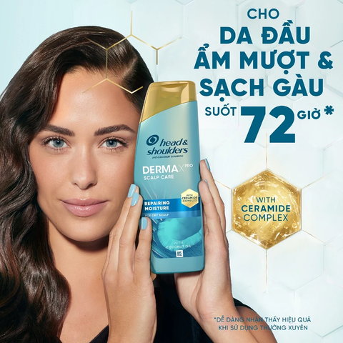 Dầu Gội Head & Shoulders Dermaxpro Scalp Care Repairing Moisture Anti Dandruff Shampoo 300ml