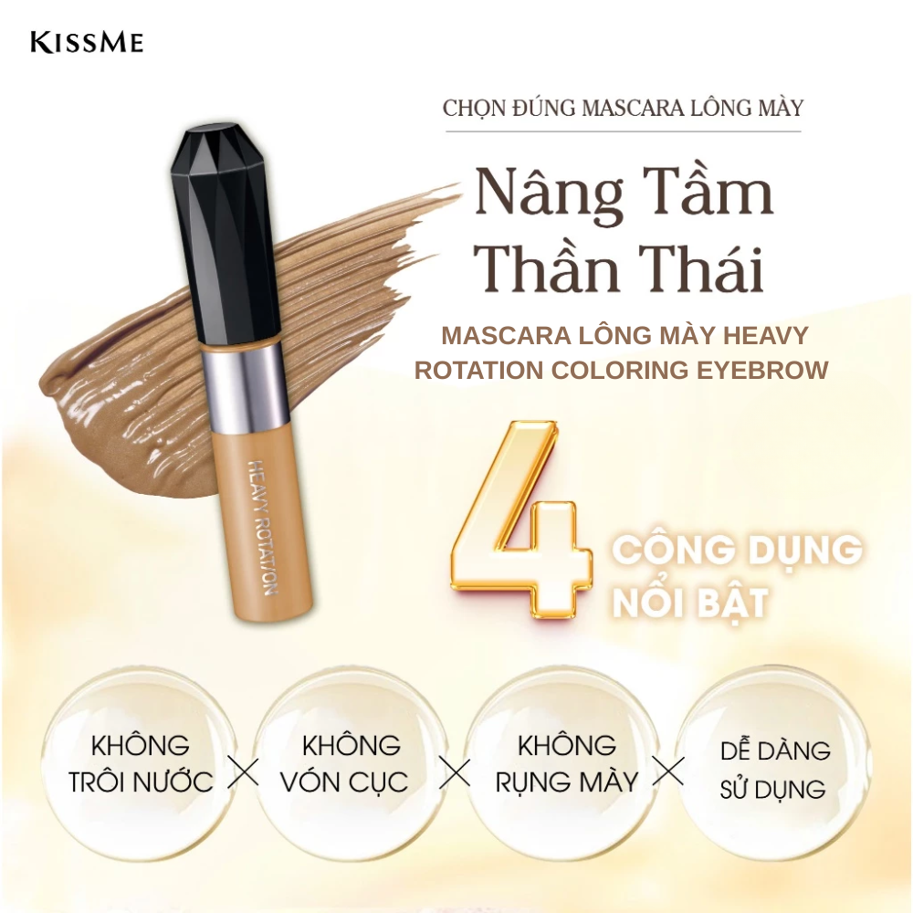 Mascara Lông Mày Kissme Heavy Rotation Coloring Eyebrow 8g
