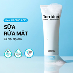 Sữa Rửa Mặt Tạo Bọt Dưỡng Ẩm Da Torriden Dive-In Low Molecular Hyaluronic Acid Cleansing Foam 150ml