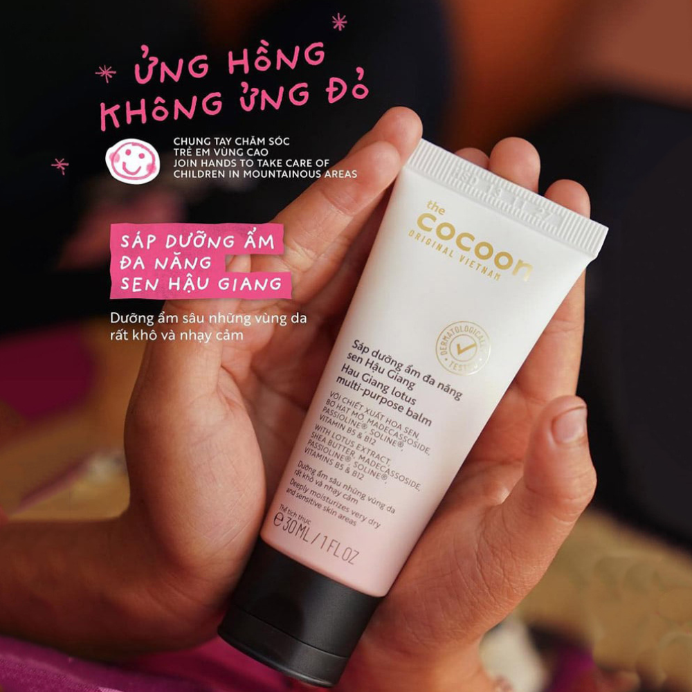 Sáp Dưỡng Ẩm Đa Năng Sen Hậu Giang Cocoon Lotus Multi-Purpose Balm 30ml