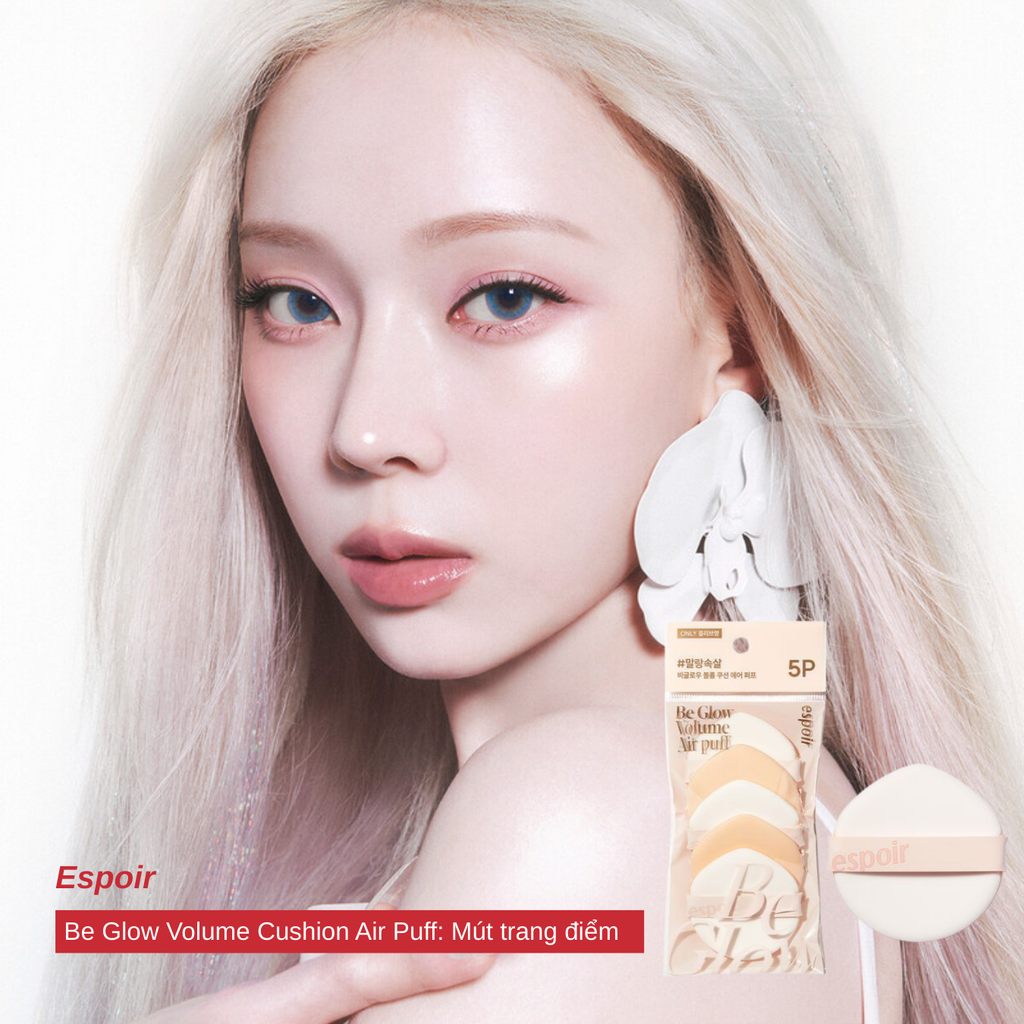 Bông Mút Trang Điểm Espoir Be Glow Volume Cushion Air Puff