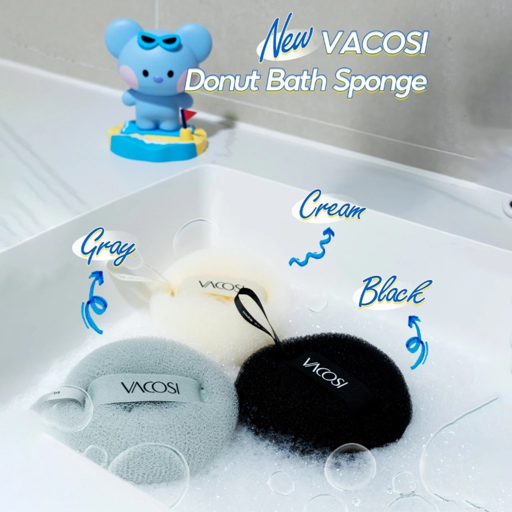 Bông Tắm Lưới Tròn Vacosi BP64 Donut Bath Sponge