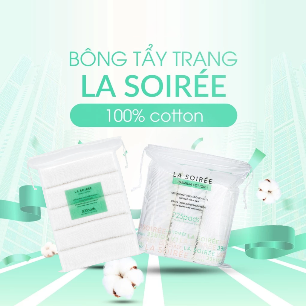 Bông Tẩy Trang La Soirée Premium Cotton
