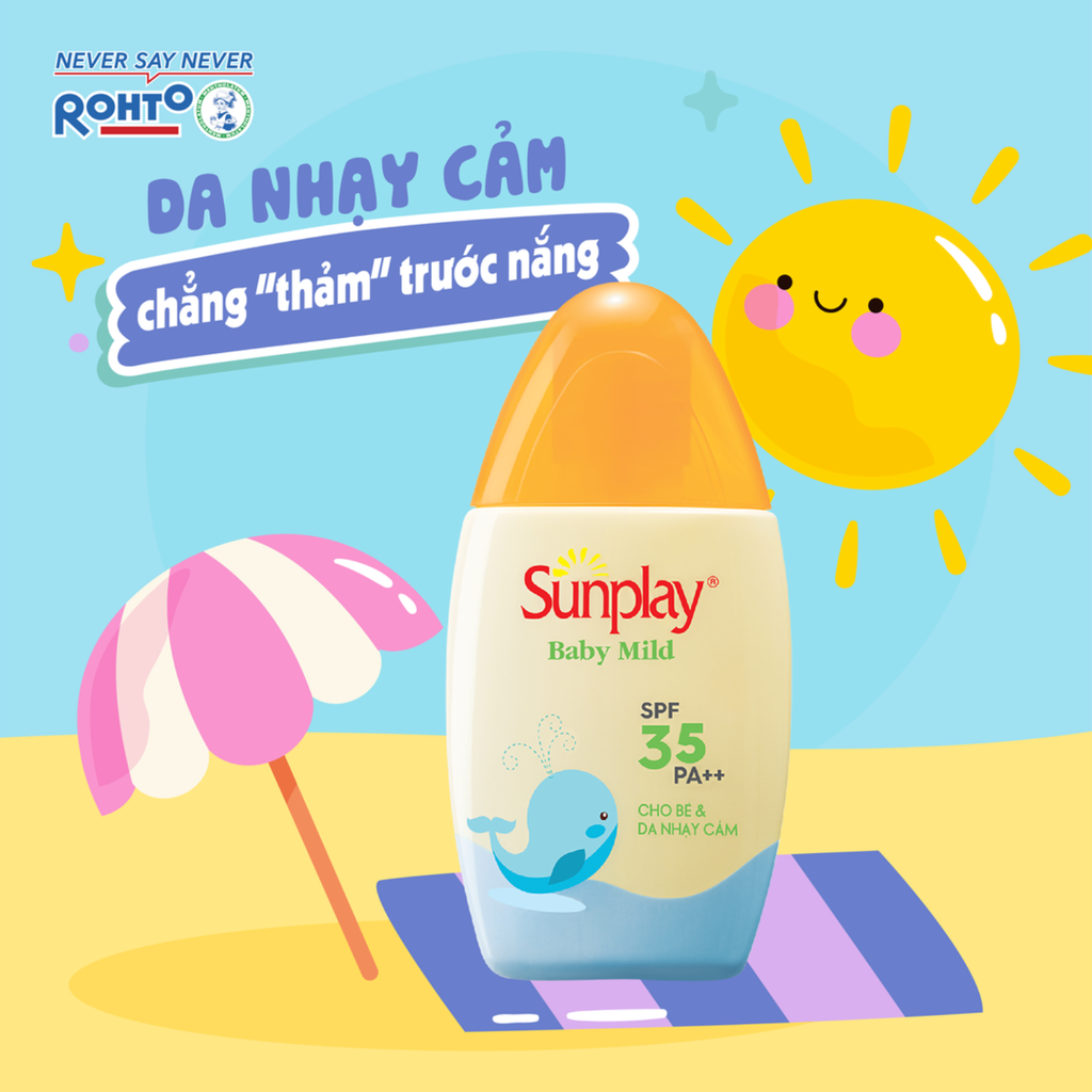 Sữa Chống Nắng Cho Bé Và Da Nhạy Cảm Sunplay Baby Mild SPF35 PA++ 30g