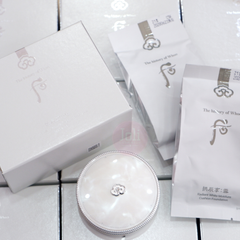 Set Phấn Nước Dưỡng Trắng Whoo Gongjinhyang Seol Radiant White Moisture Cushion Foundation SPF50+ PA+++ 13g( tặng kèm 2 lõi)