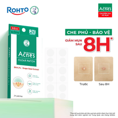 Miếng Dán Mụn Giảm Mụn Sưng Viêm Acnes Clear Patch 24 Miếng
