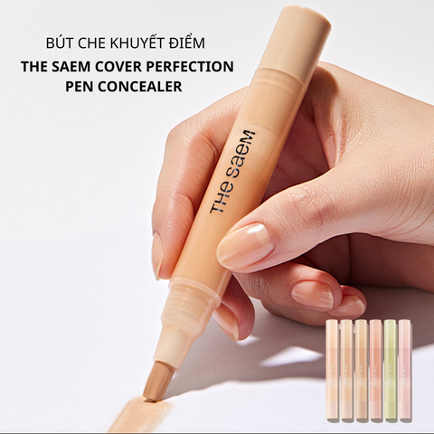 Bút Che Khuyết Điểm The Saem Cover Perfection Pen Concealer 4ml