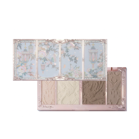 Phấn Bắt Sáng Tạo Khối Flower Knows Butterfly Cloud Collar Collection Embossed Highlight & Contour Palette 16g