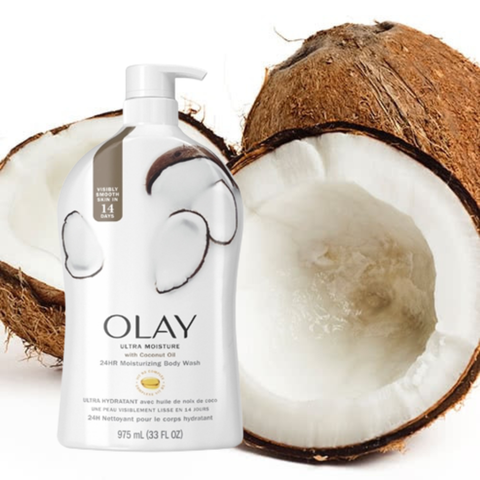 Sữa Tắm Hương Dầu Dừa Olay Ultra Moisture Coconut Oil Body Wash 975ml