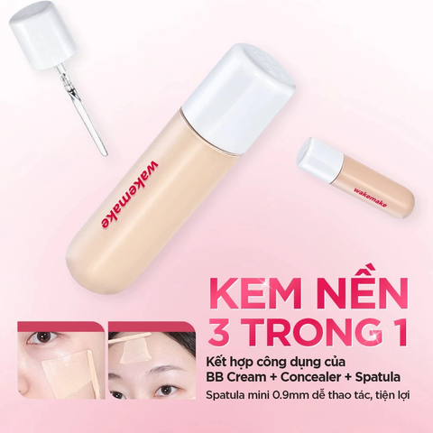 Kem Nền Wakemake Spatula Conceal BB SPF30 PA++ 20ml