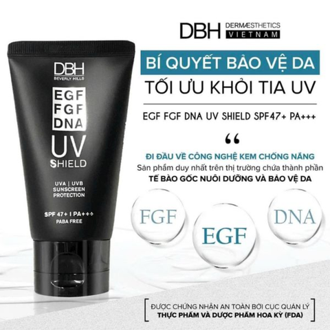 Kem Chống Nắng DBH EGF-FGF-DNA UV Shield SPF47+ PA+++ 60ml