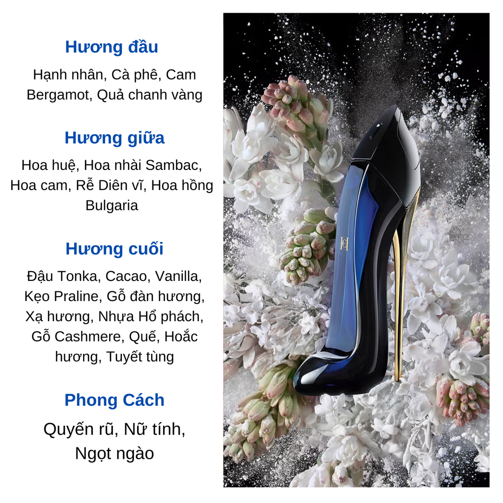 Set Nước Hoa Nữ Carolina Herrera Good Girl (EDP 80ml + EDP 10ml + Lotion 100ml)