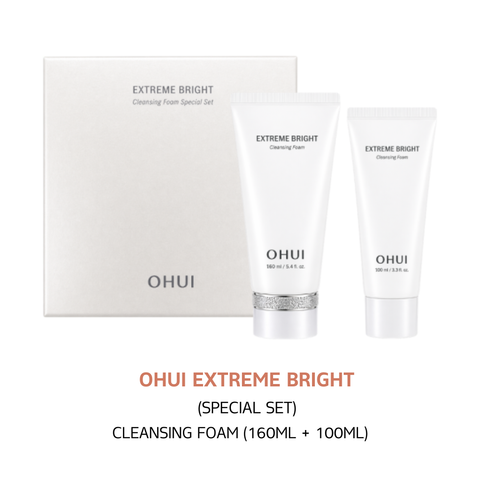 Set Sữa Rửa Mặt Ohui Bright Cleaning Foam Special Set 160ml+100ml
