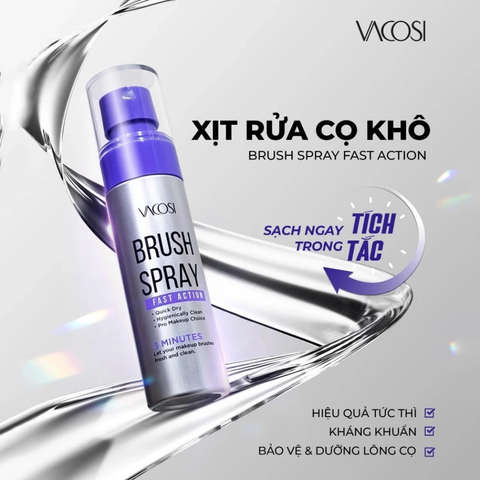 Xịt Rửa Cọ Khô Vacosi RC05 Brush Spray Fast Action