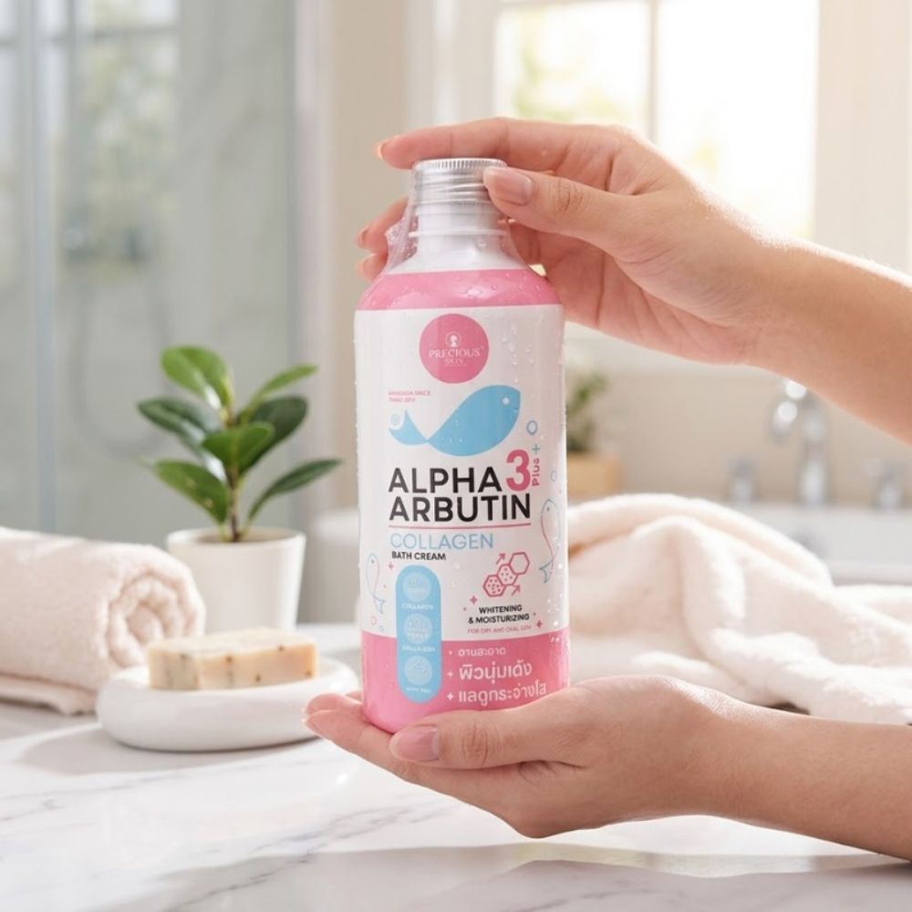 Sữa Tắm Trắng Da Alpha Arbutin 3Plus+ Collagen Bath Cream 350ml