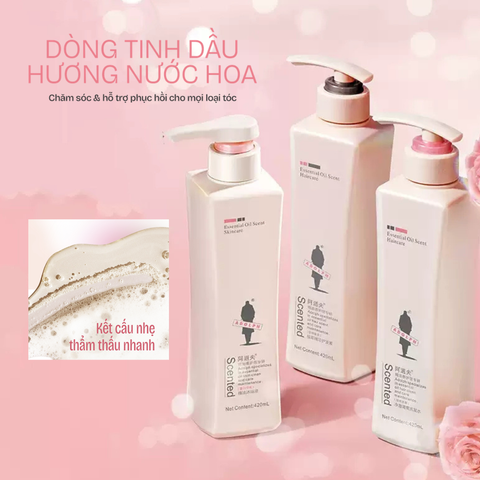 Dầu Gội Làm Sạch Cho Tóc Dầu Nhờn Adolph Essential Oil Scented Shampoo Purify & Refresh 248ml