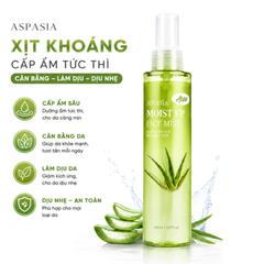 Xịt Khoáng Dưỡng Ẩm Nha Đam Aspasia Moist Up Face Mist 150ml