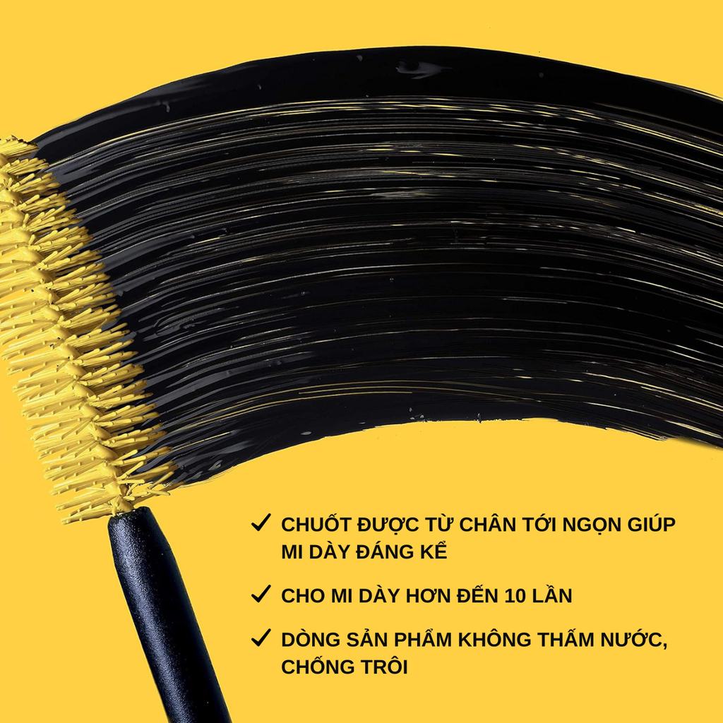 Mascara Maybelline Làm Dày Mi & Ngăn Rụng Mi Mascara Colossal Waterproof Black