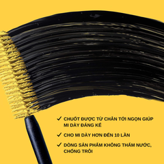 Mascara Maybelline Làm Dày Mi & Ngăn Rụng Mi Mascara Colossal Waterproof Black