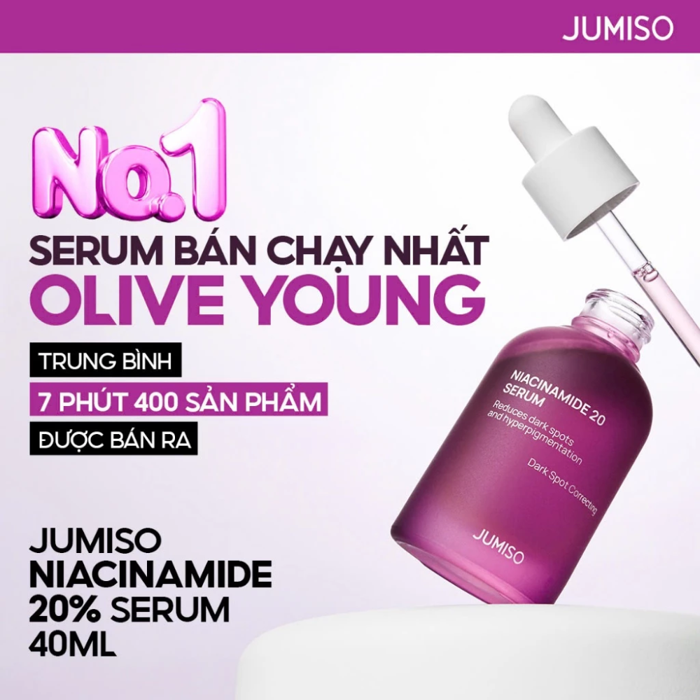 Tinh Chất Dưỡng Sáng Mờ Thâm Jumiso Niacinamide 20 Serum 40ml