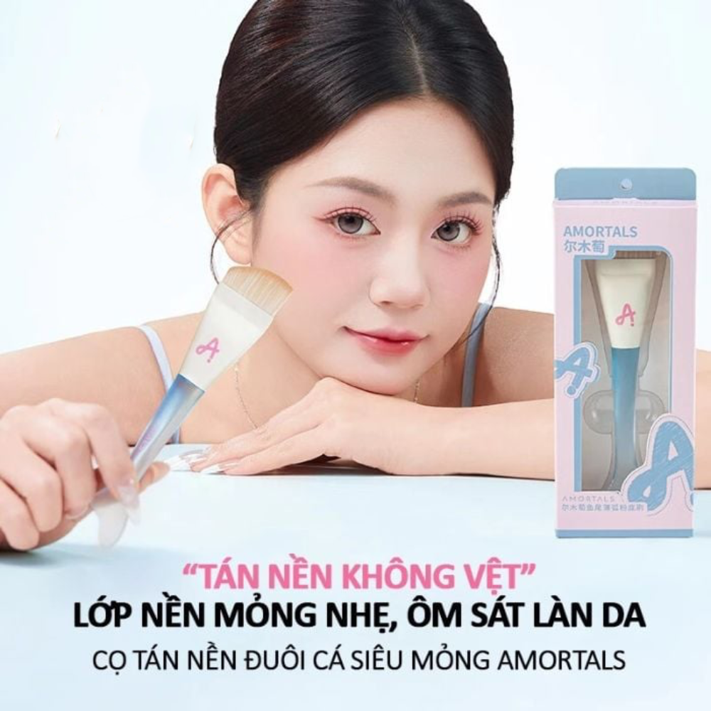 Cọ Tán Nền Tiên Cá Đầu Vát Amortals Fish Tail Slim Arc Foundation Brush