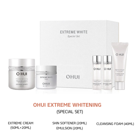 Bộ Kem Dưỡng Trắng Da Ohui Extreme White Cream Special Set 5 Món