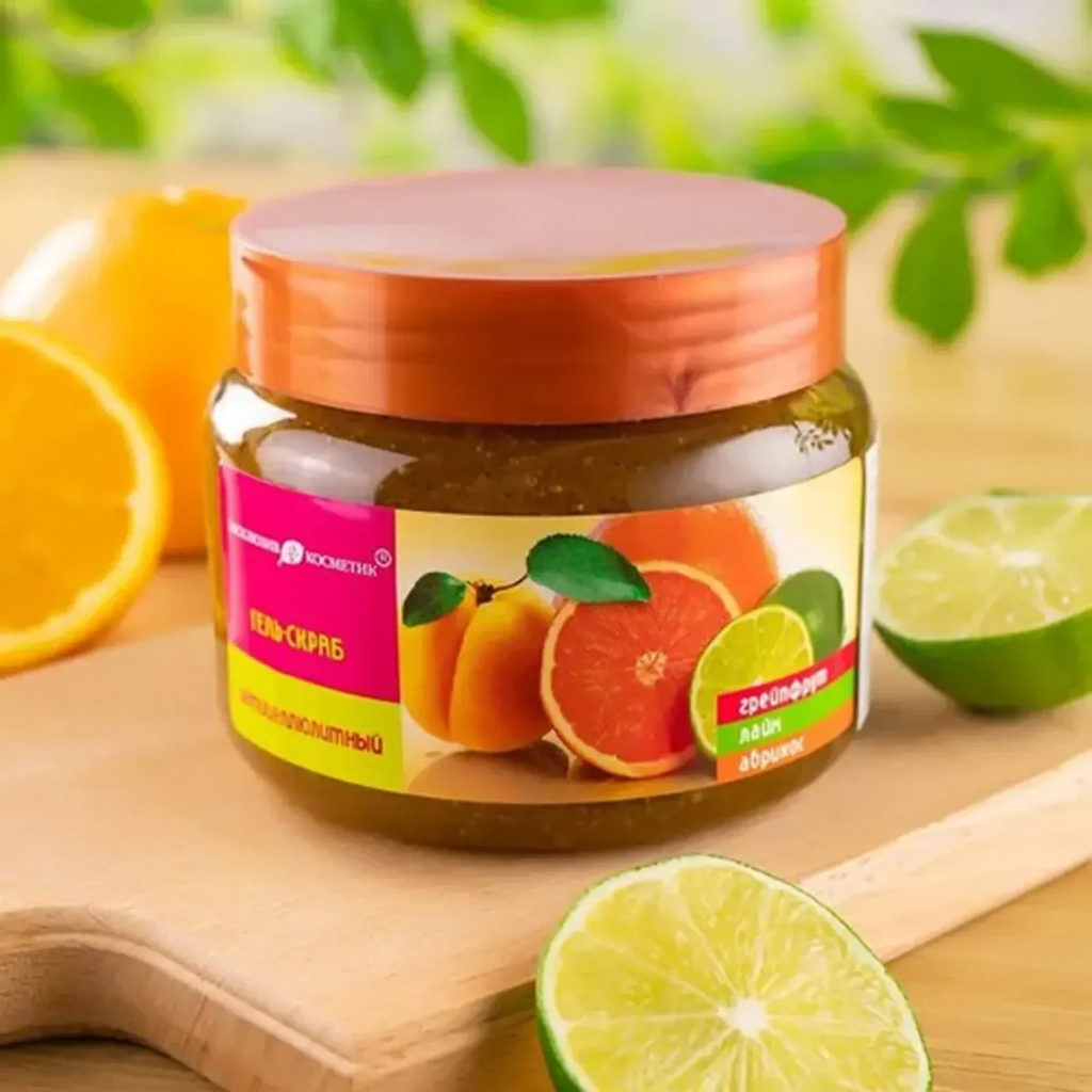 Tẩy Da Chết Toàn Thân Hương Chanh Đào Exclusive Cosmetic Gel Scrub Grapefruit Lime Apricot 380g