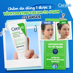 Sữa Rửa Mặt Dạng Kem Tạo Bọt Cerave Hydrating Cream-To-Foam Cleanser 100ml
