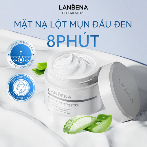 Mặt Nạ Lột Mụn Loại Bỏ Mụn Đầu Đen Lanben Nose Plants Pore Strips 30g
