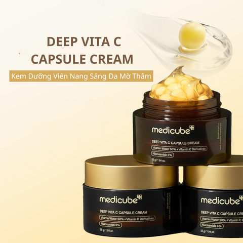 Kem Dưỡng Viên Nang Sáng Da Mờ Thâm Medicube Deep Vita C Capsule Cream 55g