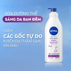 Sữa Dưỡng Thể Giúp Hỗ Trợ Sáng Da Ban Đêm Nivea Extra Bright Night Nourish Body Lotion
