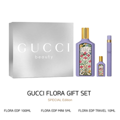 Set Nước Hoa Nữ Gucci Flora Gorgeous Magnolia (EDP 100ml + EDP 5ml + EDP 10ml)