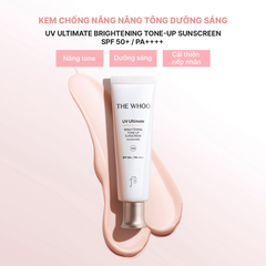 Kem Chống Nắng Nâng Tone The Whoo UV Ultimate Brightening Tone-Up Sunscreen Niacinamide SPF50+ PA++++ 50ml