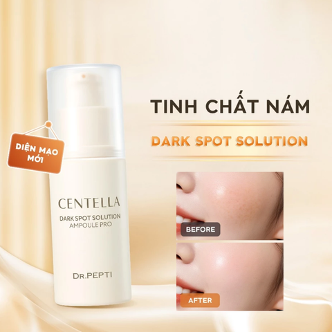 Tinh Chất Dưỡng Trắng Cải Thiện Nếp Nhăn Và Nám Dr.Pepti Centella Dark Spot Solution Ampoule Pro 30ml