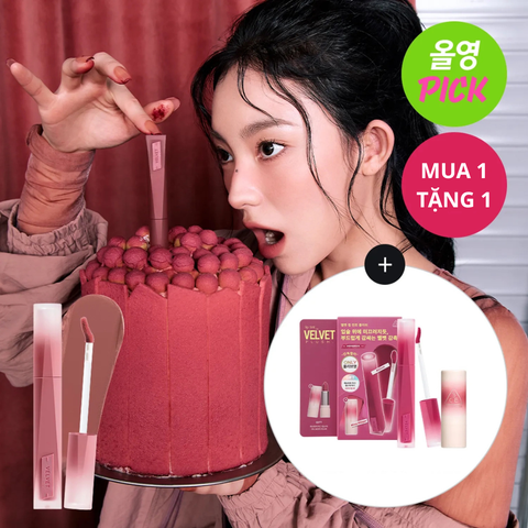 Set Son 3CE Lip Tint Velvet Plush