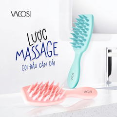 Lược Gội & Massage Đầu Răng Silicone Vacosi C21 Massage & Shampoo Comb