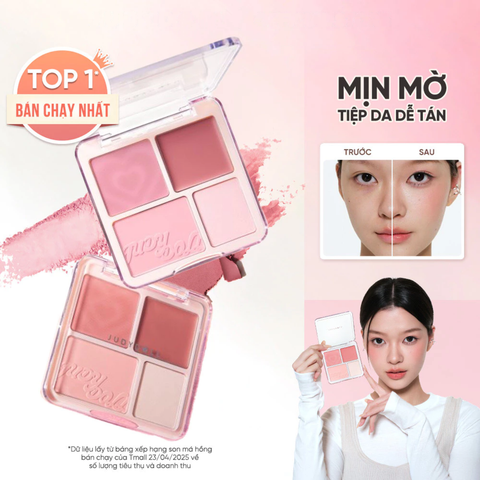 Phấn Má Hồng & Bắt Sáng Judydoll Blush & Highlight Palette 9g