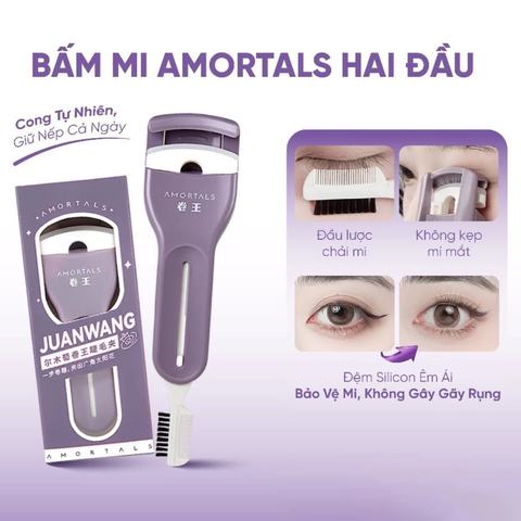 Kẹp Bấm Mi Kèm Lược Amortals Juanwang Eyelash Curler