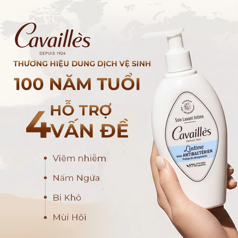 Dung Dịch Vệ Sinh Phụ Nữ Cavailles Soin Lavant Intime 250ml