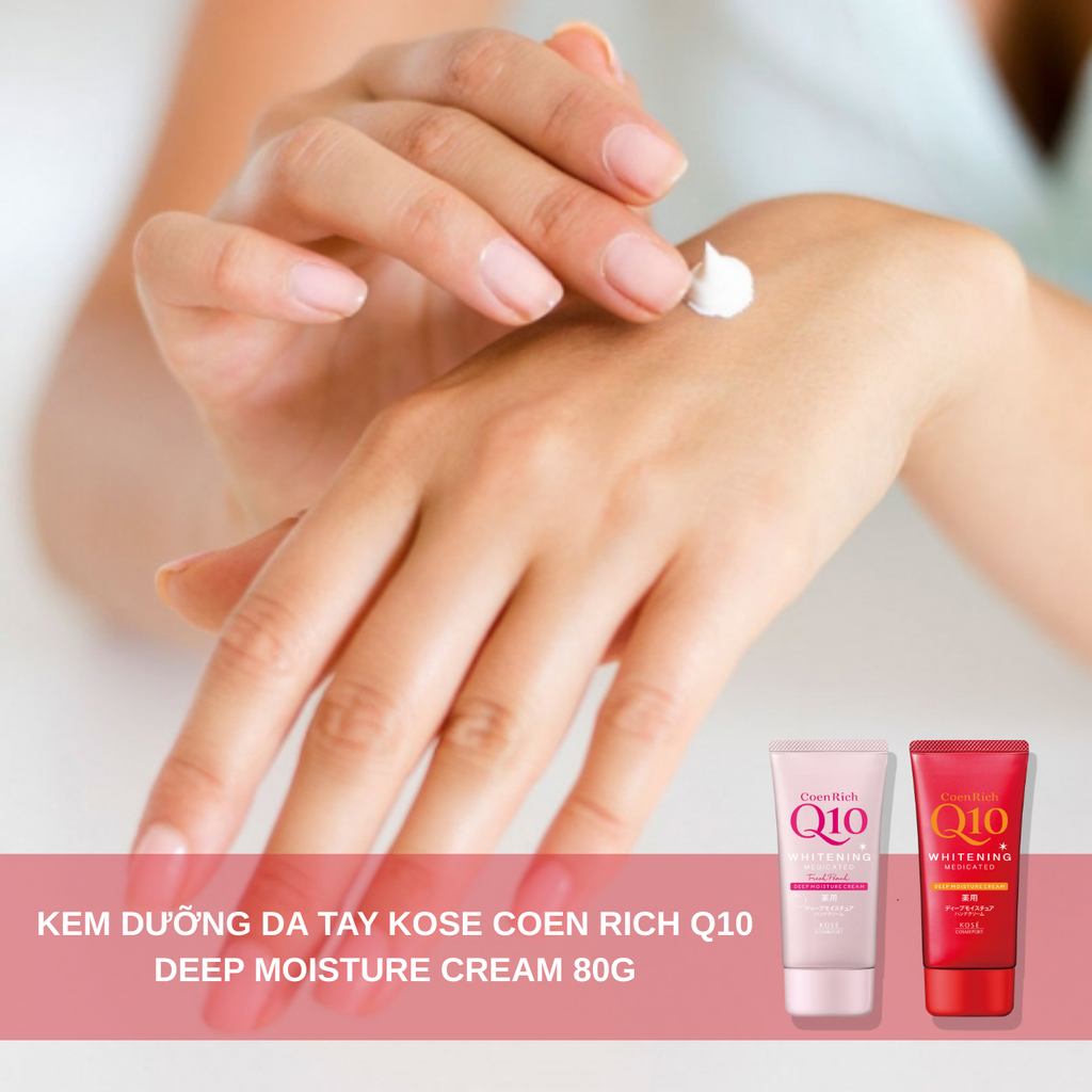 Kem Dưỡng Da Tay Kose Coen Rich Q10 Deep Moisture Cream 80g