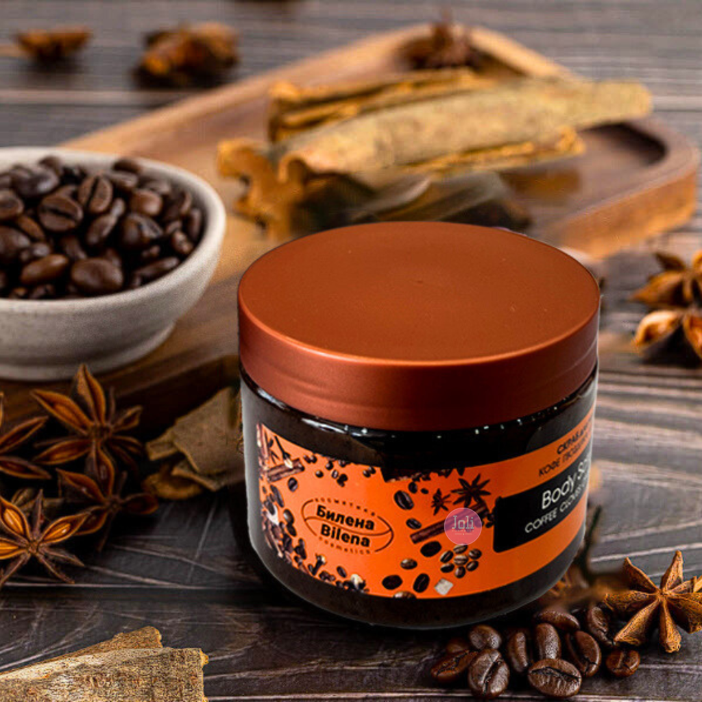 Tẩy Tế Bào Chết Body Quế Hồi & Cà Phê Bilena Cosm Beauty Body Scrub Coffee Cloves Cinnamon 380g