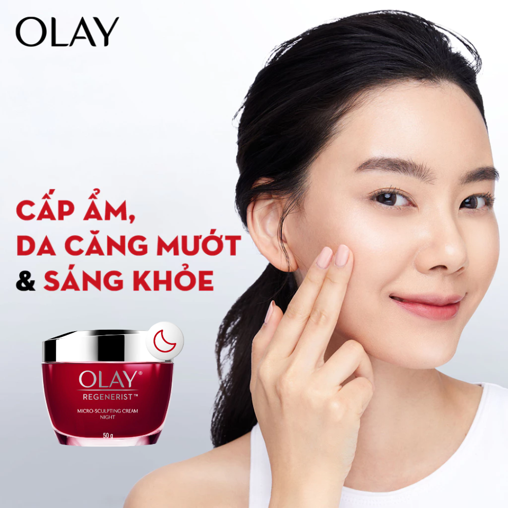 Kem Dưỡng Ngừa Lão Hóa Da Ban Đêm Olay Regenerist Micro-Sculpting Cream Night 50g