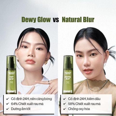 Xịt Khóa Nền Cố Định Trang Điểm Glamrr Q Vegan Super Stay Makeup Fixer 50ml