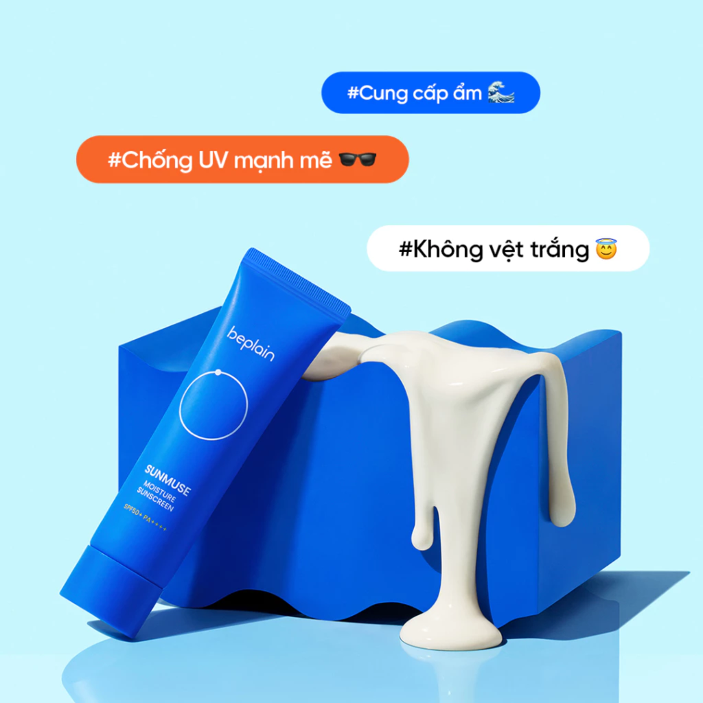 Kem Chống Nắng Dưỡng Ẩm beplain Sunmuse Moisture Sunscreen SPF50+ PA++++ 50ml