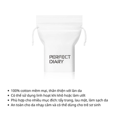Bông Tẩy Trang Perfect Diary Double Functional Cottonn Pad 30 Miếng